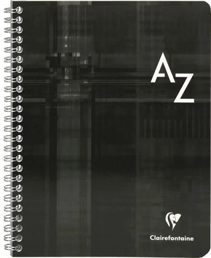 CLAIREFONTAINE Spiralheft mit Index 17x22cm 8949 5mm, A-Z, ass. 50 Blatt