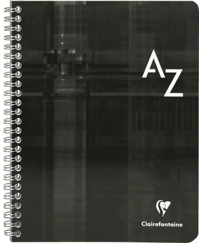 CLAIREFONTAINE Spiralheft mit Index 17x22cm 8949 5mm, A-Z, ass. 50 Blatt
