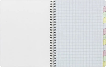 CLAIREFONTAINE Spiralheft ass. 17x22cm 8959 5mm, kariert 60 Blatt