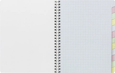 CLAIREFONTAINE Spiralheft ass. 17x22cm 8959 5mm, kariert 60 Blatt