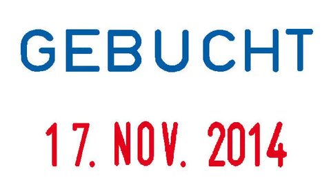 COLOP Datumstempel Gebucht S160L3/D 4mm D