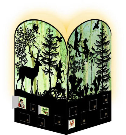 COPPENRATH Adventskalender 16.5x11.5cm 92998 Nostalgische Scherenschnitte
