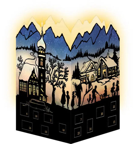 COPPENRATH Adventskalender 16.5x11.5cm 92998 Nostalgische Scherenschnitte