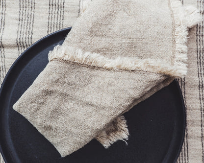 mumix - Linen Napkins 2-Pack, 40x40 cm Natural - Timeless Table Elegance ✨🌿