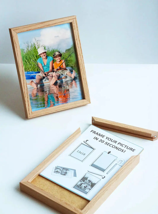 DEBEX Wechselrahmen 21x29,7cm H3201V210297 Holz, magnetisch Eiche