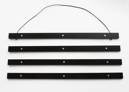 DEBEX Posterleisten 31x2cm LBMG schwarz, magnetisch