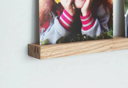 DEBEX Wand-Fotoleiste 100cm LEDGE2011000 Holz, magnetisch Eiche