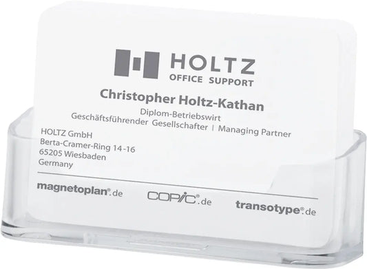 DEFLECTO Visitenkartenhalter 70101 transparent