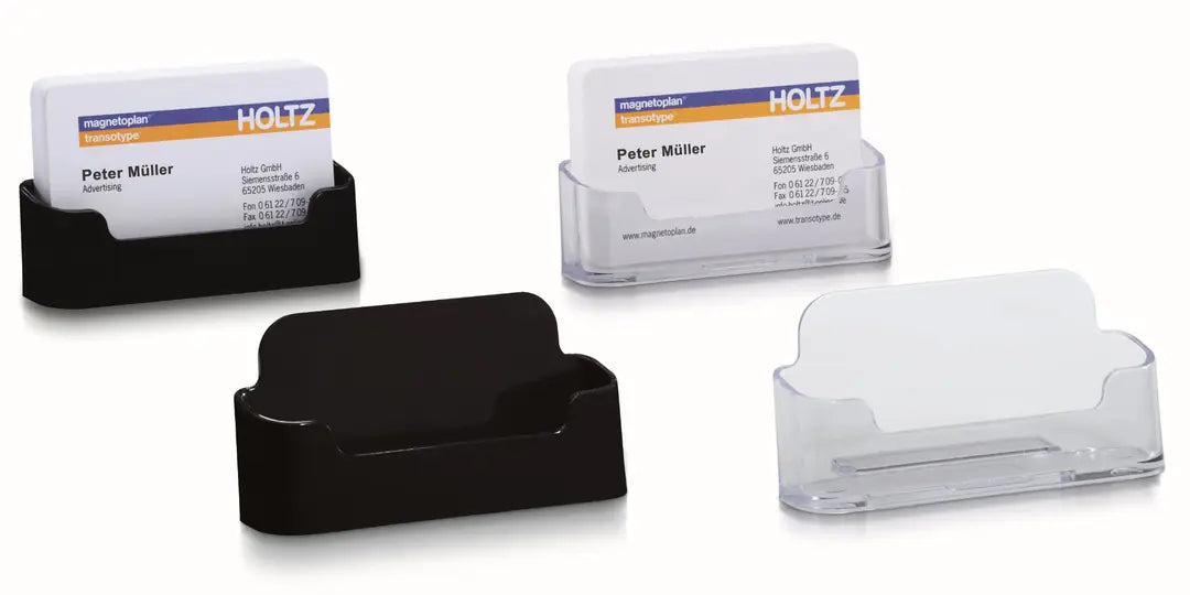 DEFLECTO Visitenkartenhalter 70101 transparent