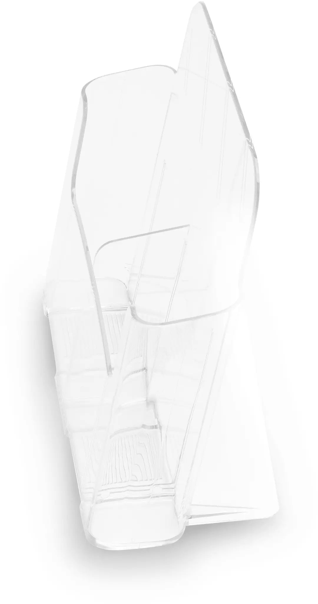 DEFLECTO Prospekthalter A4 74501 transparent hoch 2 Fächer