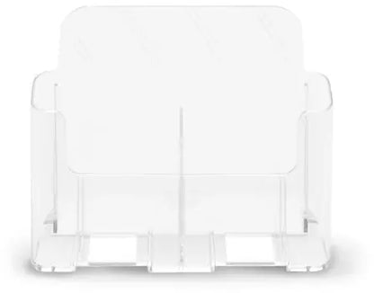 DEFLECTO Prospekthalter A4 74501 transparent hoch 2 Fächer