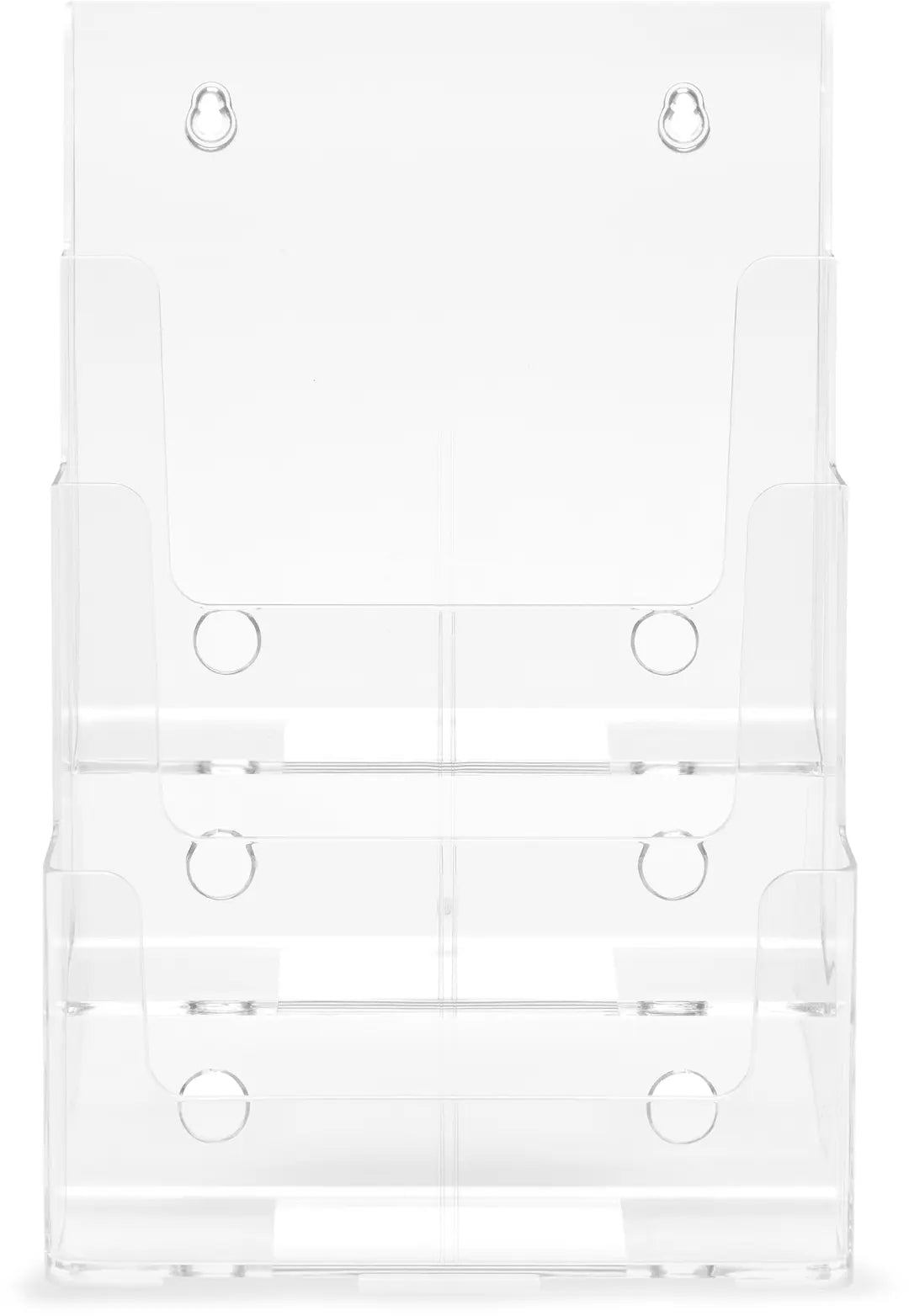 DEFLECTO Prospekthalter Docuholder A4 77301 hoch, 3 Fächer