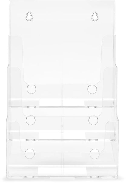 DEFLECTO Prospekthalter Docuholder A4 77301 hoch, 3 Fächer