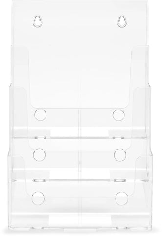 DEFLECTO Prospekthalter Docuholder A4 77301 hoch, 3 Fächer