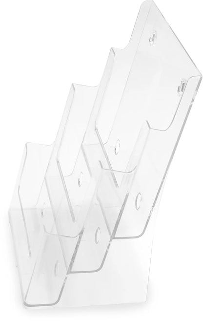 DEFLECTO Prospekthalter Docuholder A4 77301 hoch, 3 Fächer