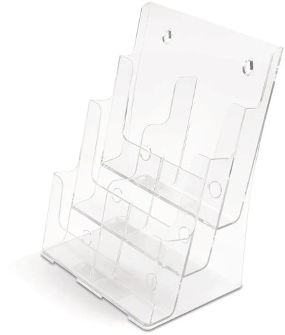 DEFLECTO Prospekthalter 245x325mm 77401 transparent lang hoch
