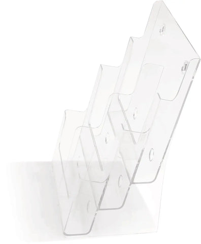 DEFLECTO Prospekthalter 245x325mm 77401 transparent lang hoch