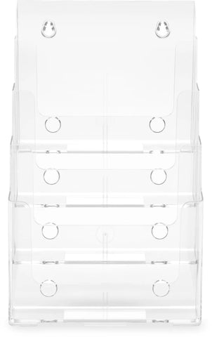 DEFLECTO Prospekthalter Docuholder A4 77441 hoch, 4 Fächer