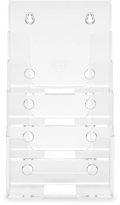 DEFLECTO Prospekthalter Docuholder A5 77901 hoch, 4 Fächer
