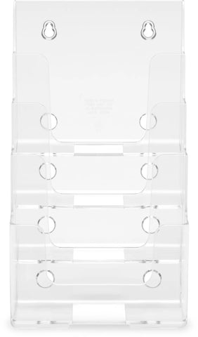 DEFLECTO Prospekthalter Docuholder A5 77901 hoch, 4 Fächer