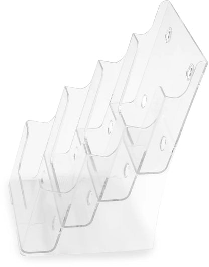 DEFLECTO Prospekthalter Docuholder A5 77901 hoch, 4 Fächer