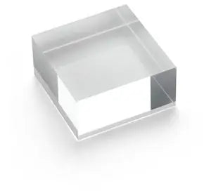 DEFLECTO Acrylblock 50x25mm AB125 transparent poliert