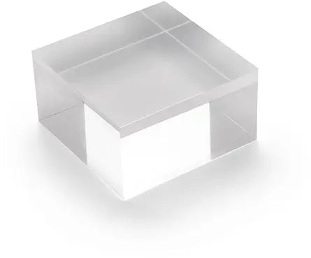 DEFLECTO Acrylblock 75x40mm AB240 transparent poliert