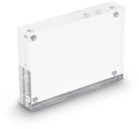 DEFLECTO Magnet. Acrylblock A6 MCHA61130 transparent 2x15mm