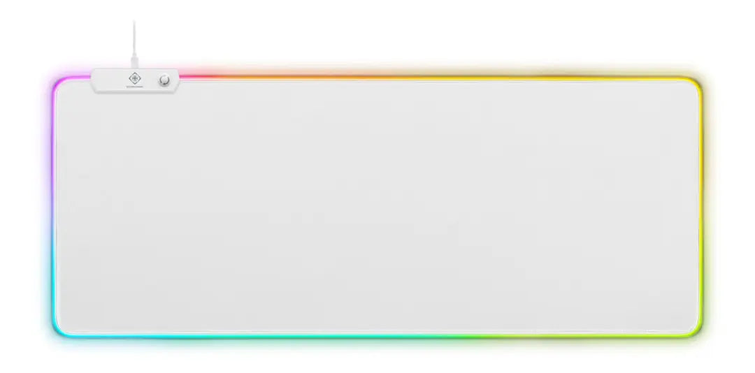 DELTACO RGB Gaming Mousepad GAM-079-W XL Wide, White