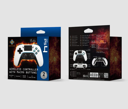 DELTACO Wireless Controller PS4 GAM-139-W White