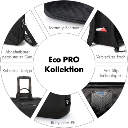 DICOTA Laptop Bag Eco Multi COMPACT D30143-RPET 14-15.6 inch Black
