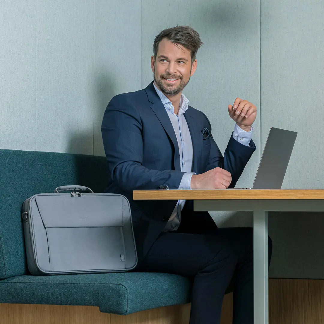 DICOTA Laptop Bag Eco Multi BASE D30918-RPET 14-15.3 inch Grey