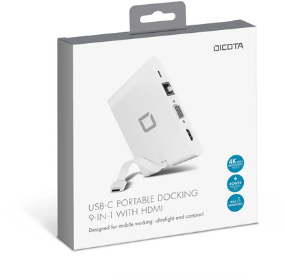 DICOTA USB-C Portable Docking D31729 9-in-1 with HDMI