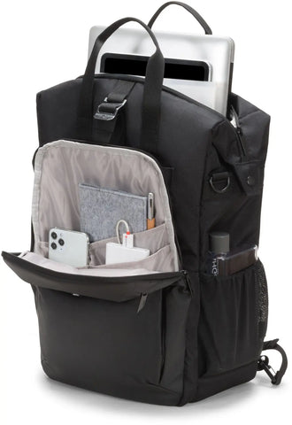 DICOTA Eco Backpack Dual GO Black D31862-RPET for Universal 13-15.6 inch