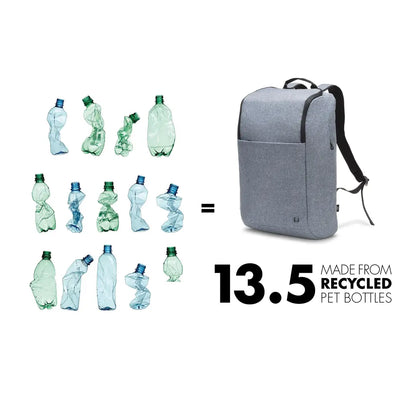 DICOTA Eco Backpack MOTION Blue Den. D31875-RPET for Universal 13 - 15.6 inch