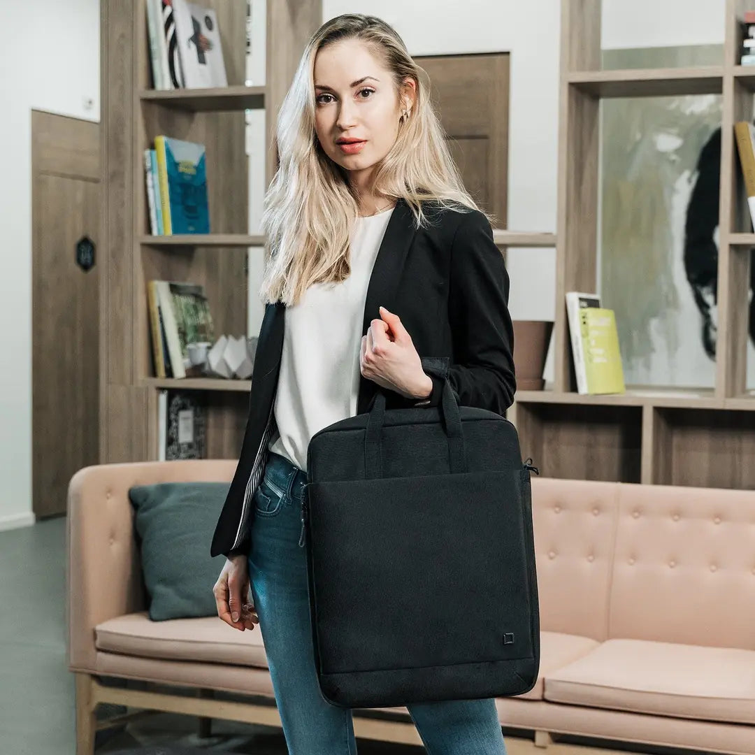 DICOTA Eco Tote Bag MOTION Black D31877-RPET for Universal 13 -15.6 inch
