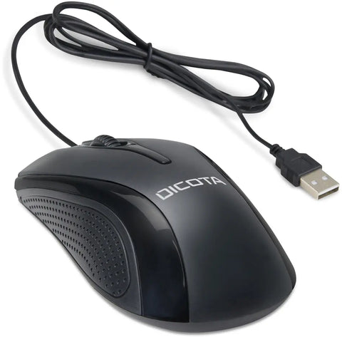 DICOTA Wired Mouse D32011 Black