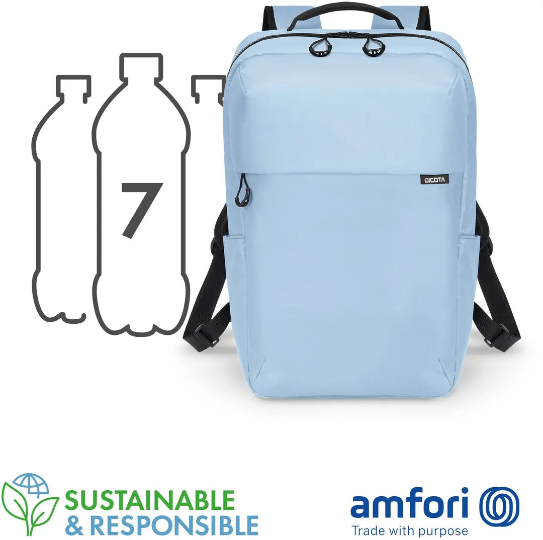 DICOTA Backpack COMMUTER D32122-RPET 13-16 inch Ice Blue