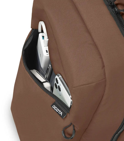 DICOTA Backpack COMMUTER D32124-RPET 13-16 inch Brown