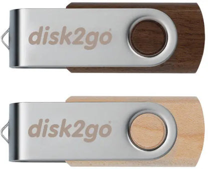 DISK2GO USB-Stick wood 16GB 30006667 USB 2.0 double pack