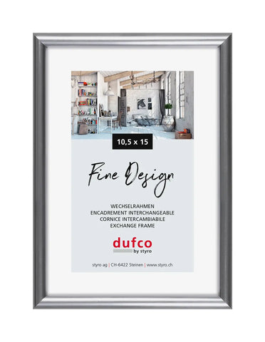 DUFCO Bilderrahmen 10.5x15cm 1400.40024 Fine Design silber