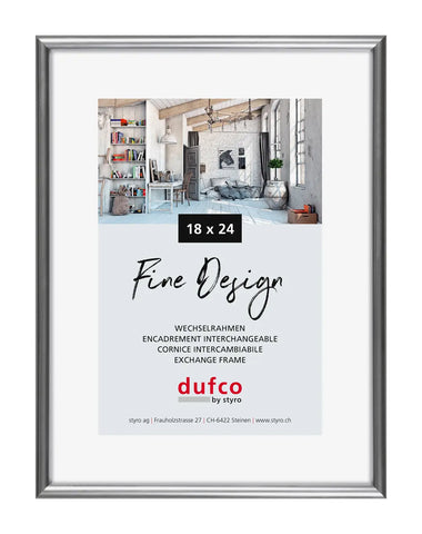 DUFCO Bilderrahmen 18x24cm 1400.40026 Fine Design silber