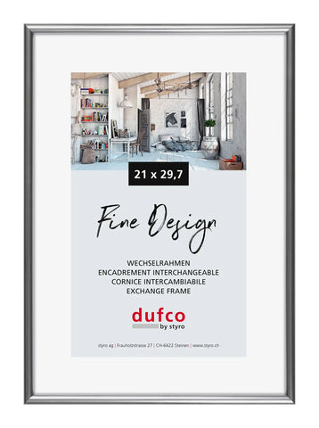 DUFCO Bilderrahmen 21x29.7cm 1400.40027 Fine Design silber
