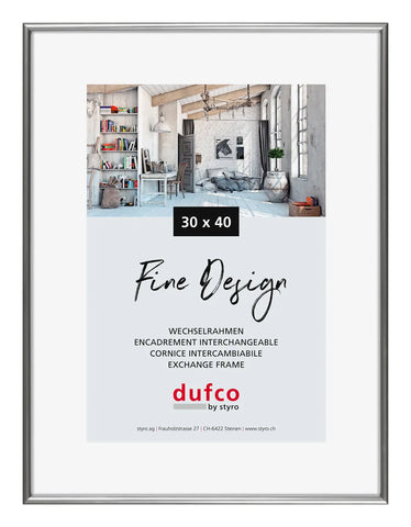 DUFCO Bilderrahmen 30x40cm 1400.40029 Fine Design silber