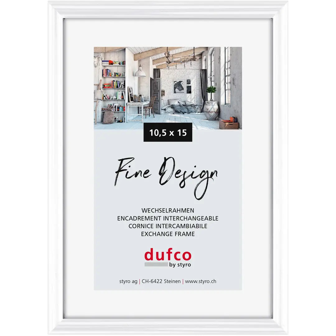 DUFCO Bilderrahmen 10.5x15cm 1400.40036 Fine Design weiss