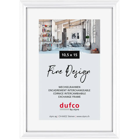 DUFCO Bilderrahmen 10.5x15cm 1400.40036 Fine Design weiss