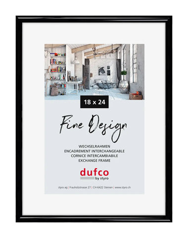 DUFCO Bilderrahmen 18x24cm 1400.40050 Fine Design schwarz
