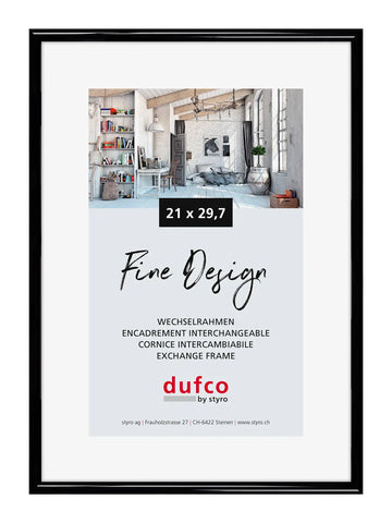 DUFCO Bilderrahmen 21x29.7cm 1400.40051 Fine Design schwarz