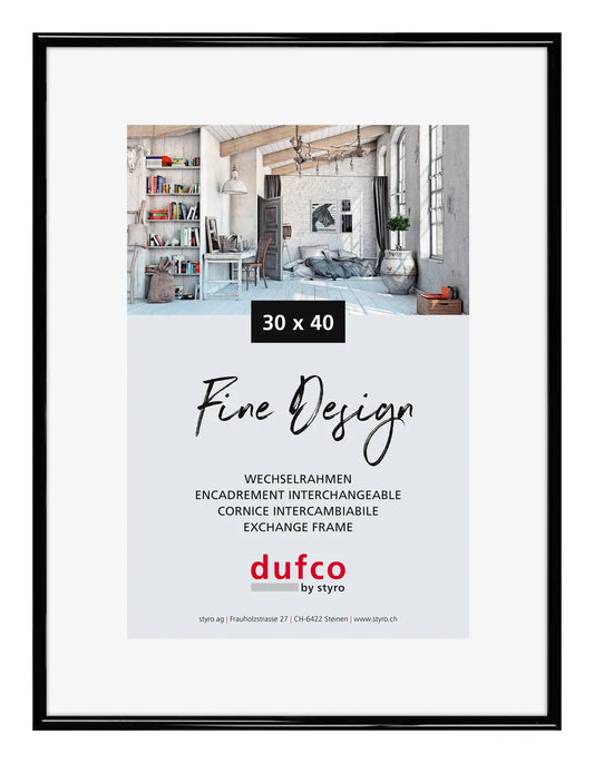 DUFCO Bilderrahmen 30x40cm 1400.40053 Fine Design schwarz