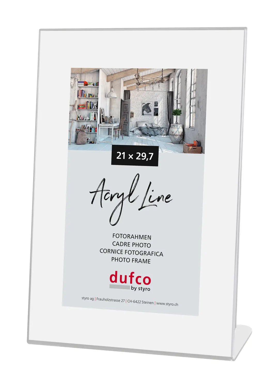 DUFCO Acryl-Bilderrahmen 21x29.7cm 1420.00087 hoch